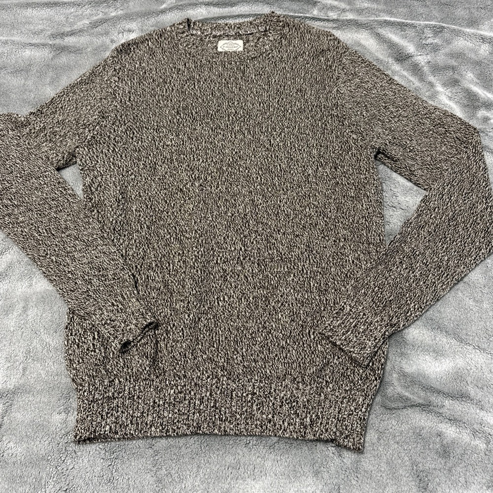 St. John's Bay Sweater Pullover Womens Size M Light Weight Brown Cream